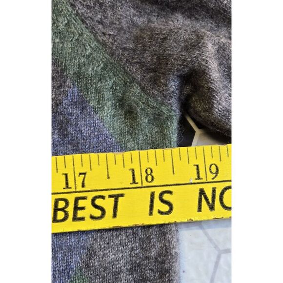 IMPERMEABLE Platinum Mens Sweater 100% 2-Ply Cashmere Pullover Argyle Sweater - Picture 6 of 11